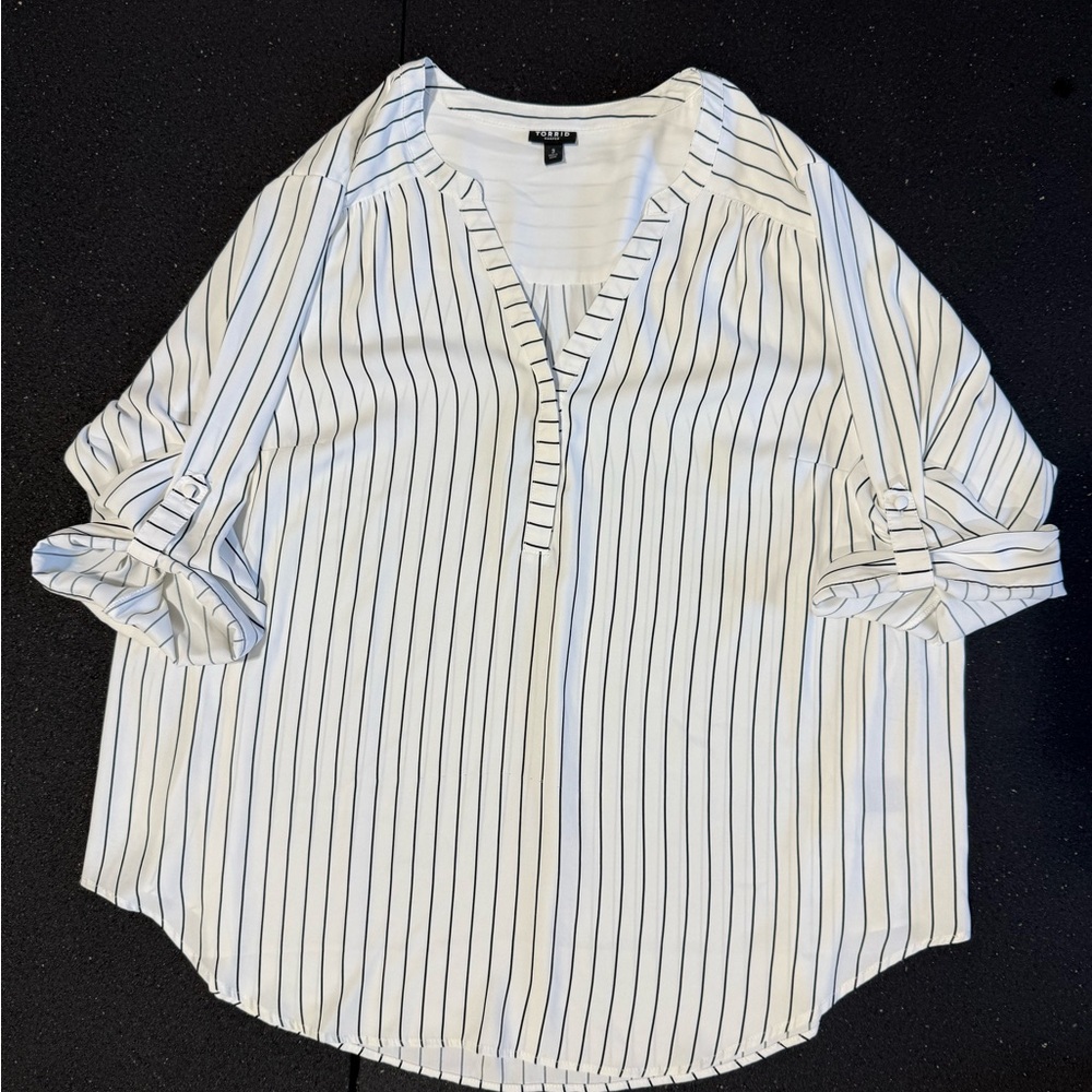 Torrid Harper Striped Blouse – Size 3 (3X)